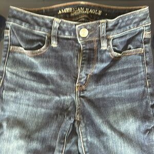 American eagle outfitters super super stretch X4 dark jeans